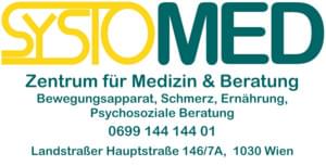 Systomed-Logo inkl. Kontaktdaten